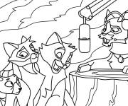 Coloriage Cartoon Warrior Cats