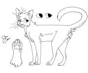 Coloriage Chat aimable ThunderClan