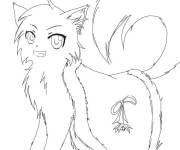 Coloriage Chat en toute beaut&eacute;