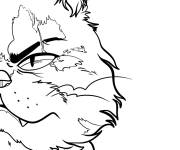 Coloriage Chat guerrier Clawpaw