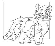 Coloriage Chat guerrier Leafpool