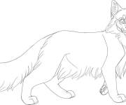 Coloriage Chat leader des chats guerrier
