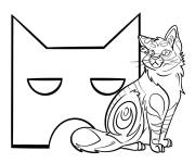 Coloriage Clawpaw et son masque