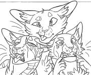 Coloriage Dr&ocirc;le de Warrior Cats pour enfants