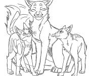 Coloriage Firestars avec des petits chatons