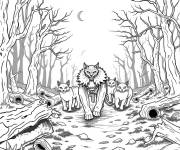 Coloriage La Guerre Des Clans de Warrior cats