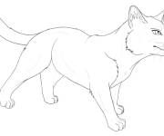 Coloriage et dessins gratuit Membre des chats guerriers à imprimer