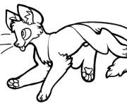 Coloriage Petit chat de Warrior Cats