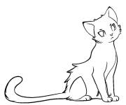 Coloriage Petit pr&eacute;dateur de Warrior Cats