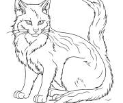 Coloriage Portrait du Chat guerrier Firestar