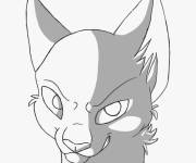 Coloriage Visage du chat Reed