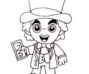 Coloriage Figurine Willy Wonka
