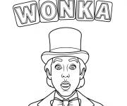 Coloriage La surprise sur le visage de Wonka