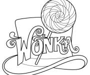 Coloriage Logo Wonka