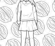 Coloriage Veruca Salt du film Wonka