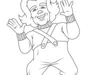Coloriage Willy Wonka de dessin anim&eacute;