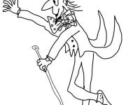 Coloriage Willy Wonka facile de dessin anim&eacute;
