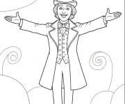 Coloriage Wonka accueille les enfants dans son usine