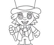 Coloriage Wonka kawaii