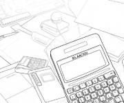 Coloriage Appareil Black Berry de Y2K