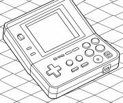 Coloriage Console de jeu de l'an 2000