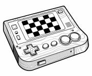 Coloriage Console de jeu r&eacute;tro de Y2K
