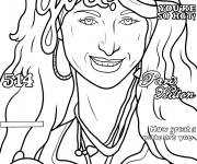 Coloriage Couverture du magazine de filles y2k