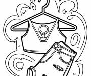 Coloriage Crop top de style de Y2K