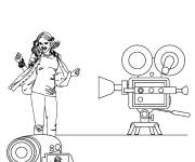 Coloriage et dessins gratuit Danse fille Y2K à imprimer