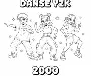 Coloriage Danse Y2K pour ados