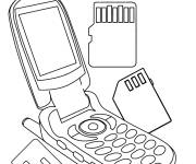 Coloriage et dessins gratuit Design du t&eacute;l&eacute;phone portable de Y2K à imprimer