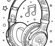 Coloriage Ecouteurs de Y2K