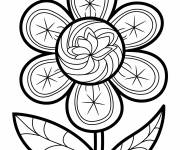 Coloriage Fleur style Y2K