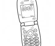 Coloriage Flip T&eacute;l&eacute;phone Y2K