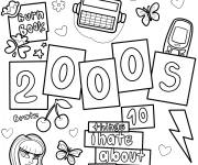 Coloriage Gadgets populaires de l'ann&eacute;e 2000