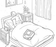 Coloriage Game Boy classique de l'an 2000