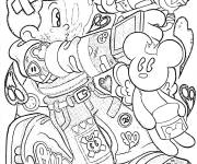 Coloriage Gar&ccedil;on et culture de Y2K