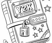 Coloriage Journal num&eacute;rique Y2K