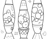 Coloriage lampes de lave de l'an 2000