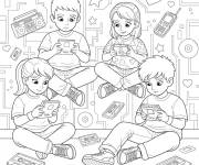 Coloriage Loisirs des petits en Y2K