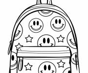 Coloriage Mini sac &agrave; dos style Y2K