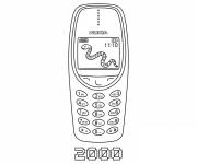 Coloriage Nokia 3310 Classique Y2K