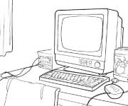 Coloriage Sc&egrave;ne des Sims classiques de Y2K