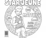 Coloriage Star jeune magazine Y2K