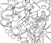 Coloriage Super stars de l'ann&eacute;e 2000 Y2K