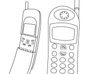 Coloriage et dessins gratuit T&eacute;l&eacute;phone Motorola de Y2K à imprimer