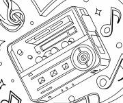 Coloriage Walkman de Y2K