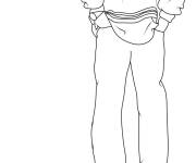 Coloriage et dessins gratuit Y2K clothing boy à imprimer