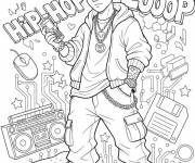 Coloriage Y2K cool boy