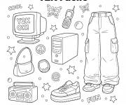 Coloriage Y2K facile